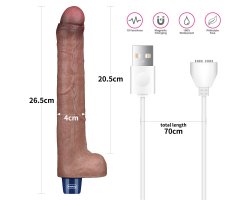 Реалистичный перезаряжаемый вибратор Real Softee 27,2 см, Ø 4 см-foto8