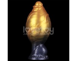 Надувной фаллоимитатор для фистинга со съемной грушей Dual Density Silicone Inflatable Dildo, 19 см, Ø 4,5 см-foto4