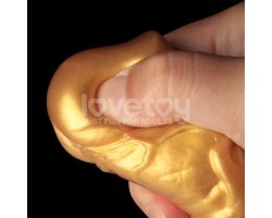 Надувной фаллоимитатор для фистинга со съемной грушей Dual Density Silicone Inflatable Dildo, 19 см, Ø 4,5 см-foto15