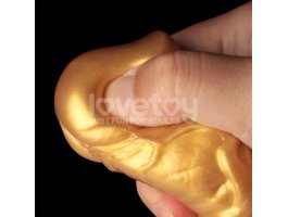 Надувной фаллоимитатор для фистинга со съемной грушей Dual Density Silicone Inflatable Dildo, 19 см, Ø 4,5 см-foto15