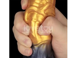 Надувной фаллоимитатор для фистинга со съемной грушей Dual Density Silicone Inflatable Dildo, 19 см, Ø 4,5 см-foto10