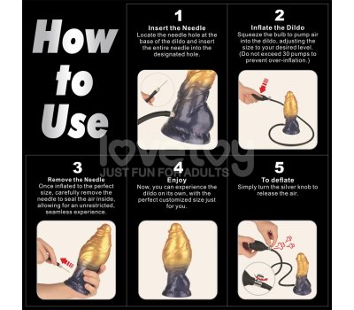Надувной фаллоимитатор для фистинга со съемной грушей Dual Density Silicone Inflatable Dildo, 19 см, Ø 4,5 см Надувной фаллоимитатор для фистинга со съемной грушей Dual Density Silicone Inflatable Dildo, 19 см, Ø 4,5 см