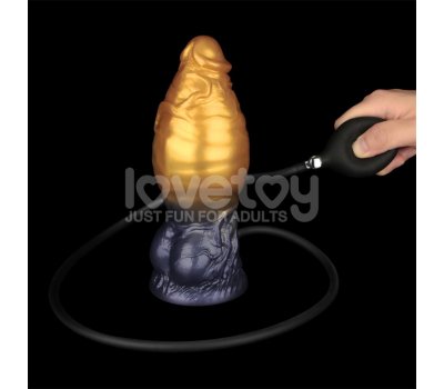 Надувной фаллоимитатор для фистинга со съемной грушей Dual Density Silicone Inflatable Dildo, 19 см, Ø 4,5 см Надувной фаллоимитатор для фистинга со съемной грушей Dual Density Silicone Inflatable Dildo, 19 см, Ø 4,5 см