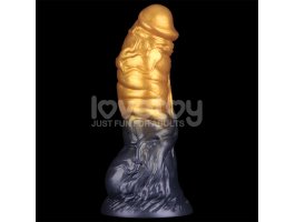 Надувной фаллоимитатор для фистинга со съемной грушей Dual Density Silicone Inflatable Dildo, 19 см, Ø 4,5 см-foto5