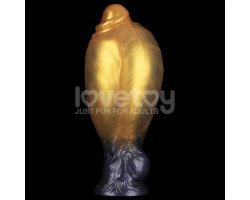 Надувной фаллоимитатор для фистинга со съемной грушей Dual Density Silicone Inflatable Dildo, 21 см, Ø 5 см-foto10