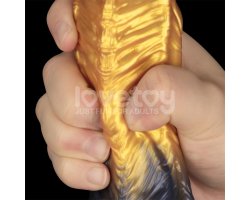 Надувной фаллоимитатор для фистинга со съемной грушей Dual Density Silicone Inflatable Dildo, 21 см, Ø 5 см-foto13