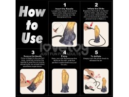 Надувной фаллоимитатор для фистинга со съемной грушей Dual Density Silicone Inflatable Dildo, 21 см, Ø 5 см-foto12