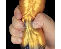 Надувной фаллоимитатор для фистинга со съемной грушей Dual Density Silicone Inflatable Dildo, 25 см, Ø 5,6 см-foto9
