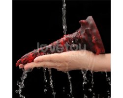 Вибратор в форме лапы с двумя пальцами Savage Charm Double-Claw черно-красный-foto12