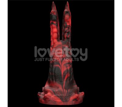 Вибратор в форме лапы с двумя пальцами Savage Charm Double-Claw черно-красный Вибратор в форме лапы с двумя пальцами Savage Charm Double-Claw черно-красный