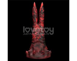 Вибратор в форме лапы с двумя пальцами Savage Charm Double-Claw черно-красный-foto8