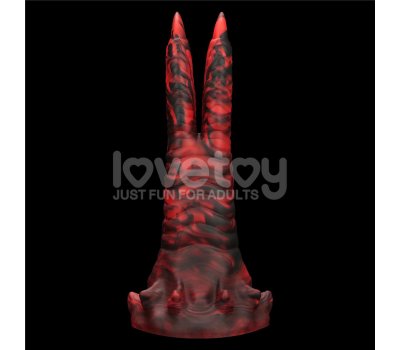 Вибратор в форме лапы с двумя пальцами Savage Charm Double-Claw черно-красный Вибратор в форме лапы с двумя пальцами Savage Charm Double-Claw черно-красный