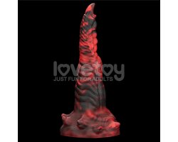 Вибратор в форме лапы с двумя пальцами Savage Charm Double-Claw черно-красный-foto3