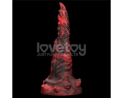 Вибратор в форме лапы с двумя пальцами Savage Charm Double-Claw черно-красный-foto2