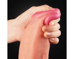 Фаллоимитатор Dual Layer Platinum Silicone Cock, 30,5 см, Ø 5,8 см-foto4