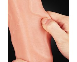 Фаллоимитатор Dual Layer Platinum Silicone Cock, 30,5 см, Ø 5,8 см-foto5