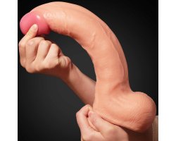 Фаллоимитатор Dual Layer Platinum Silicone Cock, 30,5 см, Ø 5,8 см-foto2