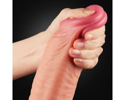 Фаллоимитатор Dual Layer Platinum Silicone Cock, 30,5 см, Ø 5,3 см-foto11