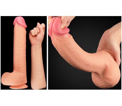 Фаллоимитатор Dual Layer Platinum Silicone Cock, 30,5 см, Ø 5,3 см Фаллоимитатор Dual Layer Platinum Silicone Cock, 30,5 см, Ø 5,3 см