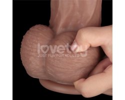 Гибкий фаллоимитатор с хребтом Silicone Cock XXL 37,5 см, Ø 6 см-foto9