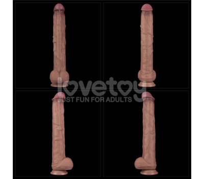 Гибкий фаллоимитатор с хребтом Silicone Cock XXL 37,5 см, Ø 6 см Гибкий фаллоимитатор с хребтом Silicone Cock XXL 37,5 см, Ø 6 см