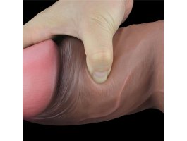 Фаллоимитатор увеличенной полноты Silicone Cock, мулат, 18,2 см, Ø 6,6-foto15