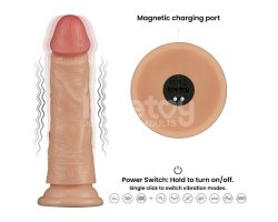 Реалистичный перезаряжаемый вибратор Power Basics Cock, 18 см, Ø 4 см-foto11