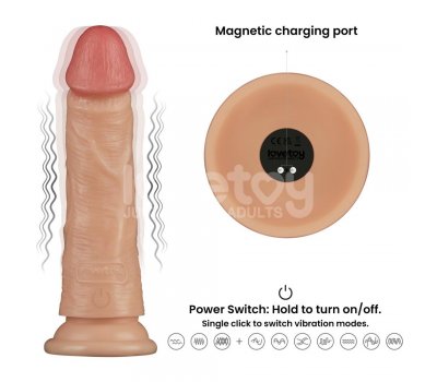 Реалистичный перезаряжаемый вибратор Power Basics Cock, 18 см, Ø 4 см Реалистичный перезаряжаемый вибратор Power Basics Cock, 18 см, Ø 4 см
