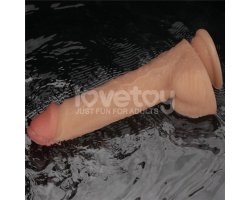 Вибрирующий реалистичный фалоиммитатор Power Basics Cock, 20 см, Ø 4,5 см-foto8