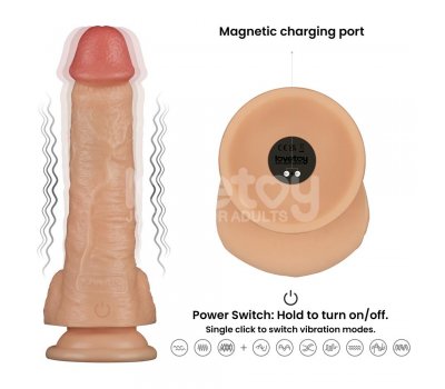 Вибрирующий реалистичный фалоиммитатор Power Basics Cock, 20 см, Ø 4,5 см Вибрирующий реалистичный фалоиммитатор Power Basics Cock, 20 см, Ø 4,5 см