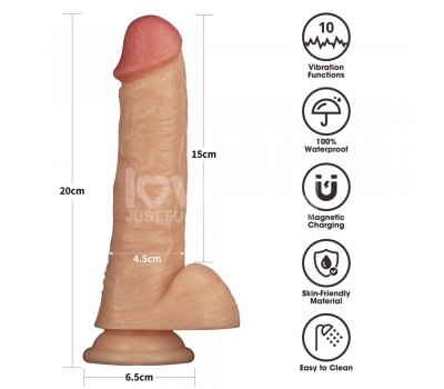 Вибрирующий реалистичный фалоиммитатор Power Basics Cock, 20 см, Ø 4,5 см Вибрирующий реалистичный фалоиммитатор Power Basics Cock, 20 см, Ø 4,5 см