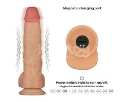 Вибратор с мошонкой Power Basics Cock, 23,6 см, Ø 5,1 см-foto8