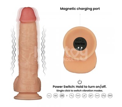 Вибратор с мошонкой Power Basics Cock, 23,6 см, Ø 5,1 см Вибратор с мошонкой Power Basics Cock, 23,6 см, Ø 5,1 см
