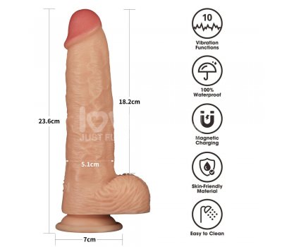 Вибратор с мошонкой Power Basics Cock, 23,6 см, Ø 5,1 см Вибратор с мошонкой Power Basics Cock, 23,6 см, Ø 5,1 см