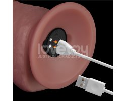 Вибратор Dual Density Power Cock, 21,6 см, Ø 4,5 см-foto4