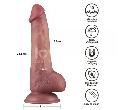 Вибратор Dual Density Power Cock, 21,6 см, Ø 4,5 см Вибратор Dual Density Power Cock, 21,6 см, Ø 4,5 см