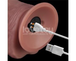 Вибратор с мошонкой Dual Density Power Cock, 23 см, Ø 4,3 см-foto10
