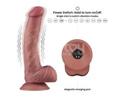 Вибратор с мошонкой Dual Density Power Cock, 23 см, Ø 4,3 см-foto11