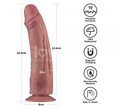 Вибратор без мошонки Dual Density Power Cock, 26,8 см, Ø 6 см Вибратор без мошонки Dual Density Power Cock, 26,8 см, Ø 6 см