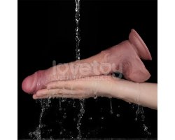 Вибратор с мошонокй Dual Density Power Cock, 27,6 см, Ø 5 см-foto12