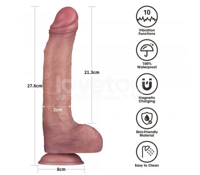 Вибратор без мошонки Dual Density Power Cock, 27,6 см, Ø 5 см Вибратор без мошонки Dual Density Power Cock, 27,6 см, Ø 5 см