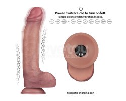Вибратор с мошонокй Dual Density Power Cock, 27,6 см, Ø 5 см-foto10