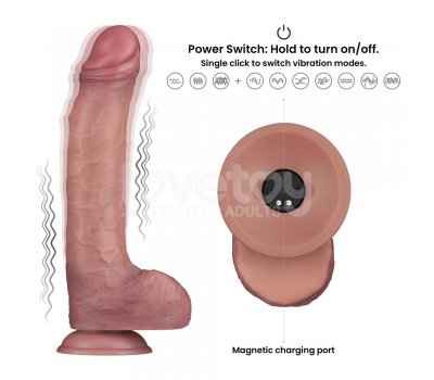Вибратор без мошонки Dual Density Power Cock, 27,6 см, Ø 5 см Вибратор без мошонки Dual Density Power Cock, 27,6 см, Ø 5 см