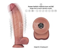 Мощный вибратор Dual Density Power Cock, 31 см, Ø 6,5 см-foto15