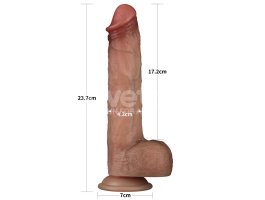 Фаллоимитатор Sliding Skin Pro, телесный, 23,7 см, Ø 4,3 см-foto15