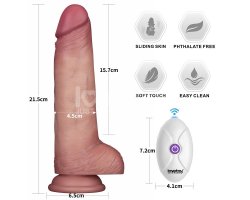 Перезаряжаемый вибратор Sliding Skin Pro II, телесный, 21,5 см, Ø 4,5 см-foto10