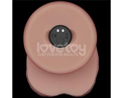 Перезаряжаемый вибратор с мошонкой Sliding Skin Pro II, телесный, 25 см, Ø 4,5 см-foto12