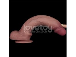 Перезаряжаемый вибратор с мошонкой Sliding Skin Pro II, телесный, 25 см, Ø 4,5 см-foto13