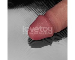 Перезаряжаемый вибратор с мошонкой Sliding Skin Pro II, телесный, 25 см, Ø 4,5 см-foto2