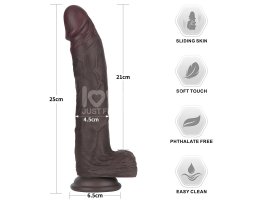 Фаллоимитатор с мошонкой Sliding Skin Pro II, черный, 25 см, Ø 4,5 см-foto15